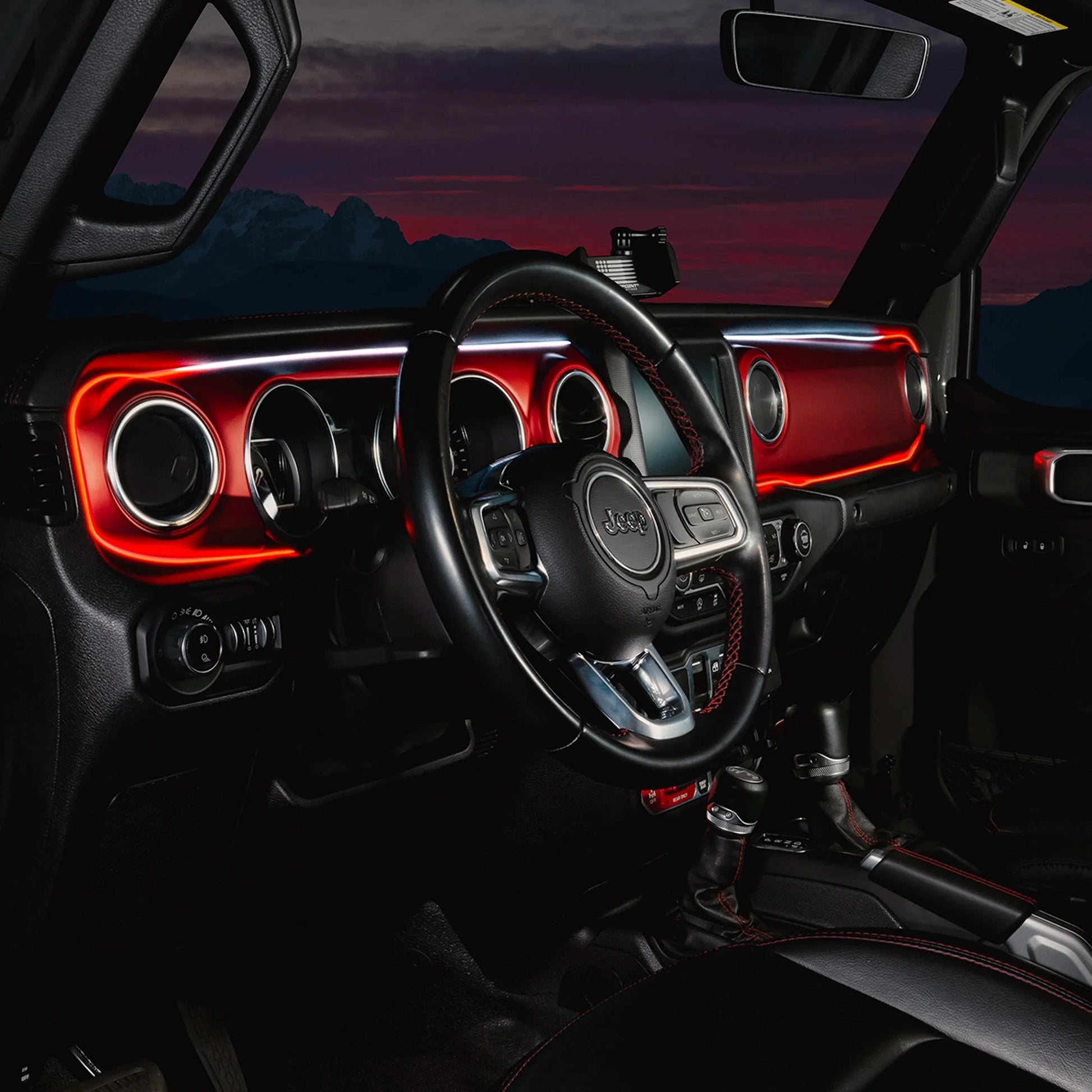 2018-2023 Jeep Wrangler JL/Gladiator JT Dynamic ColorSHIFT LED Interior Dash Board Kit by ORACLE Lighting