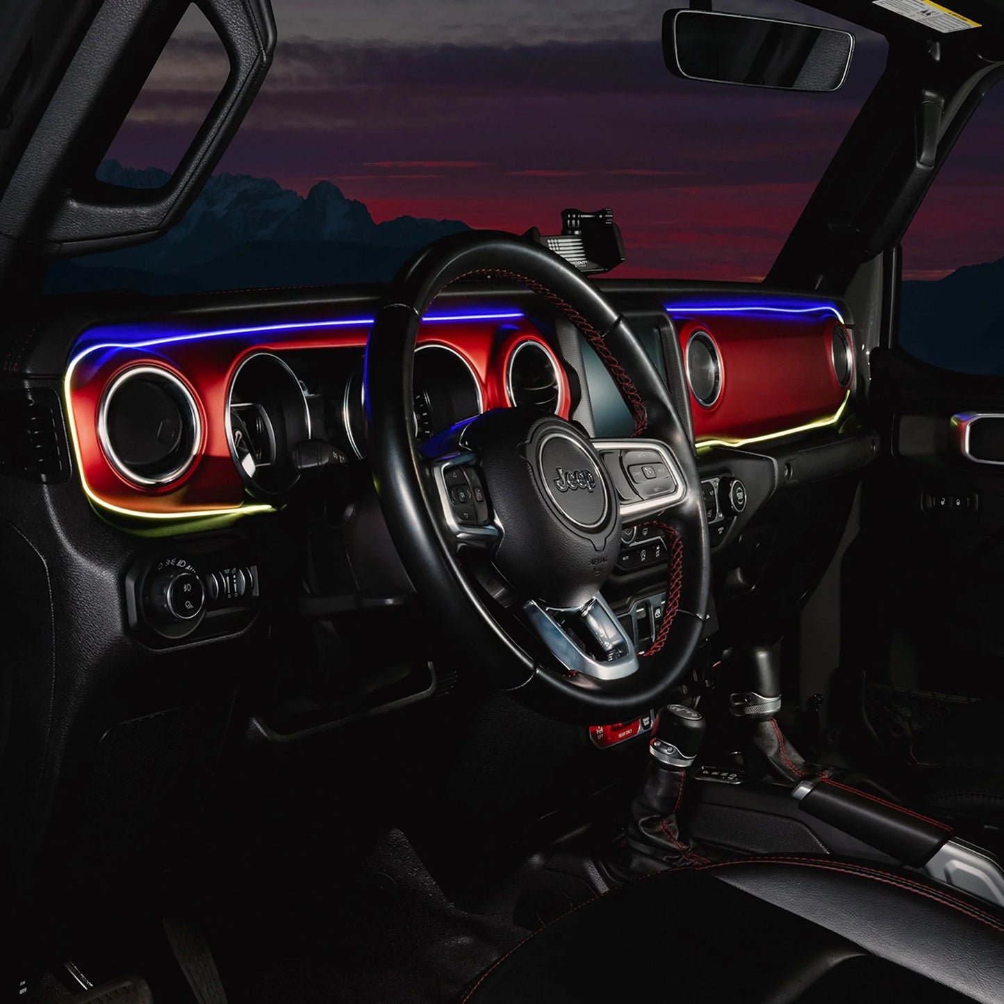 2018-2023 Jeep Wrangler JL/Gladiator JT Dynamic ColorSHIFT LED Interior Dash Board Kit by ORACLE Lighting