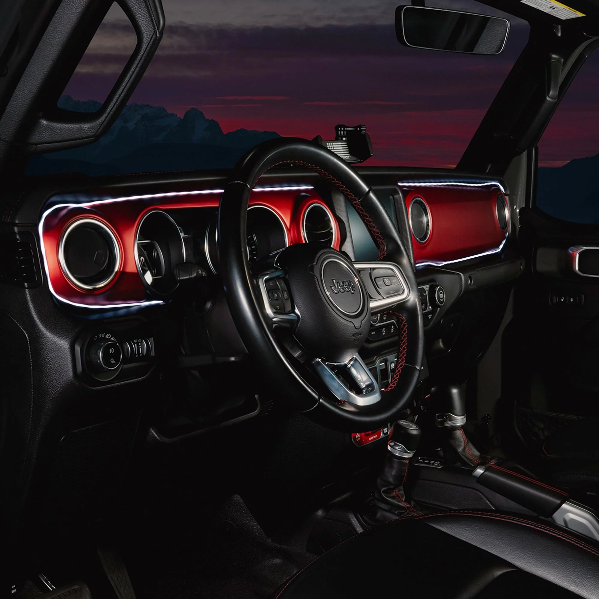 2018-2023 Jeep Wrangler JL/Gladiator JT Dynamic ColorSHIFT LED Interior Dash Board Kit by ORACLE Lighting