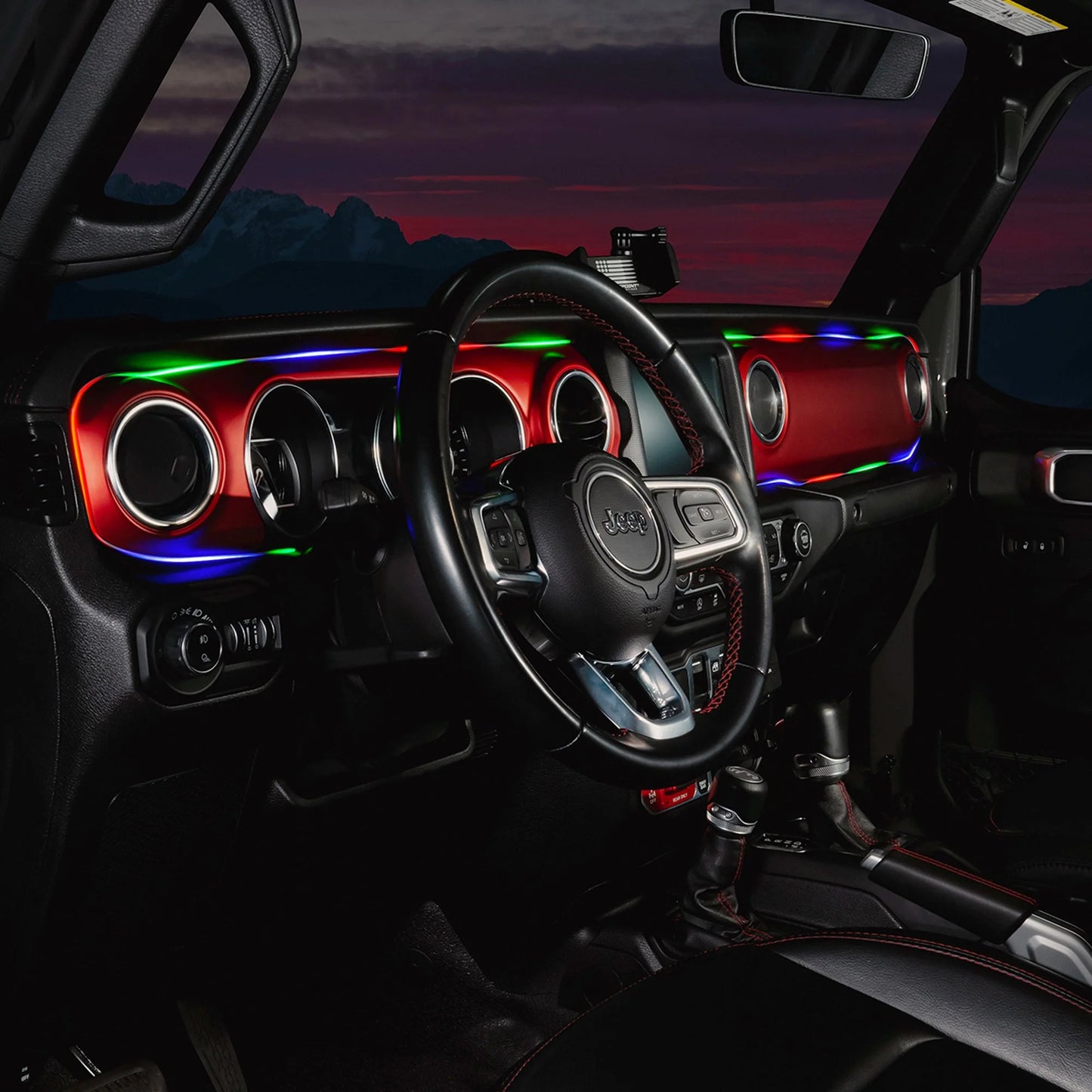 2018-2023 Jeep Wrangler JL/Gladiator JT Dynamic ColorSHIFT LED Interior Dash Board Kit by ORACLE Lighting