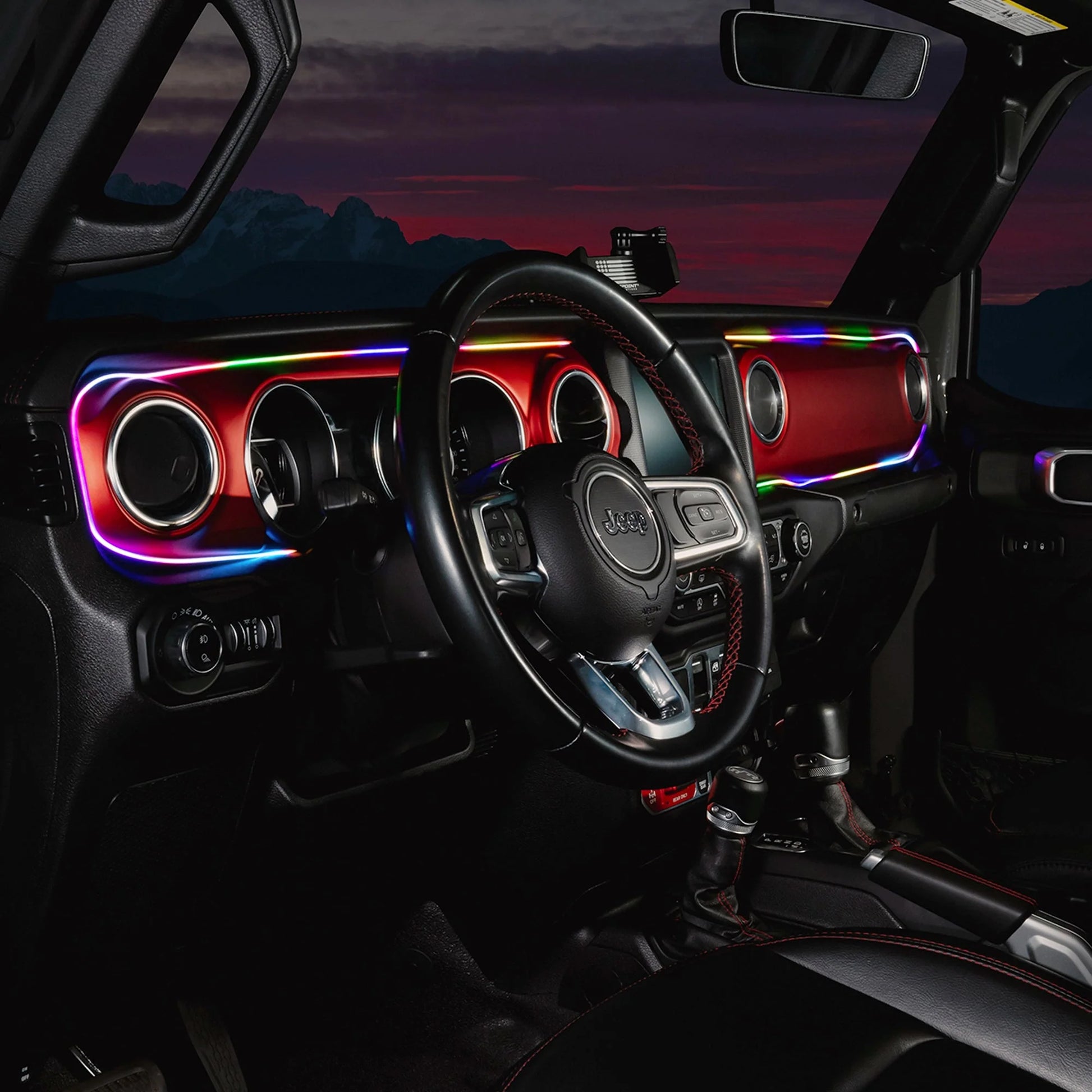2018-2023 Jeep Wrangler JL/Gladiator JT Dynamic ColorSHIFT LED Interior Dash Board Kit by ORACLE Lighting