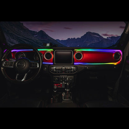 2018-2023 Jeep Wrangler JL/Gladiator JT Dynamic ColorSHIFT LED Interior Dash Board Kit by ORACLE Lighting