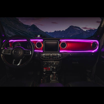 2018-2023 Jeep Wrangler JL/Gladiator JT Dynamic ColorSHIFT LED Interior Dash Board Kit by ORACLE Lighting