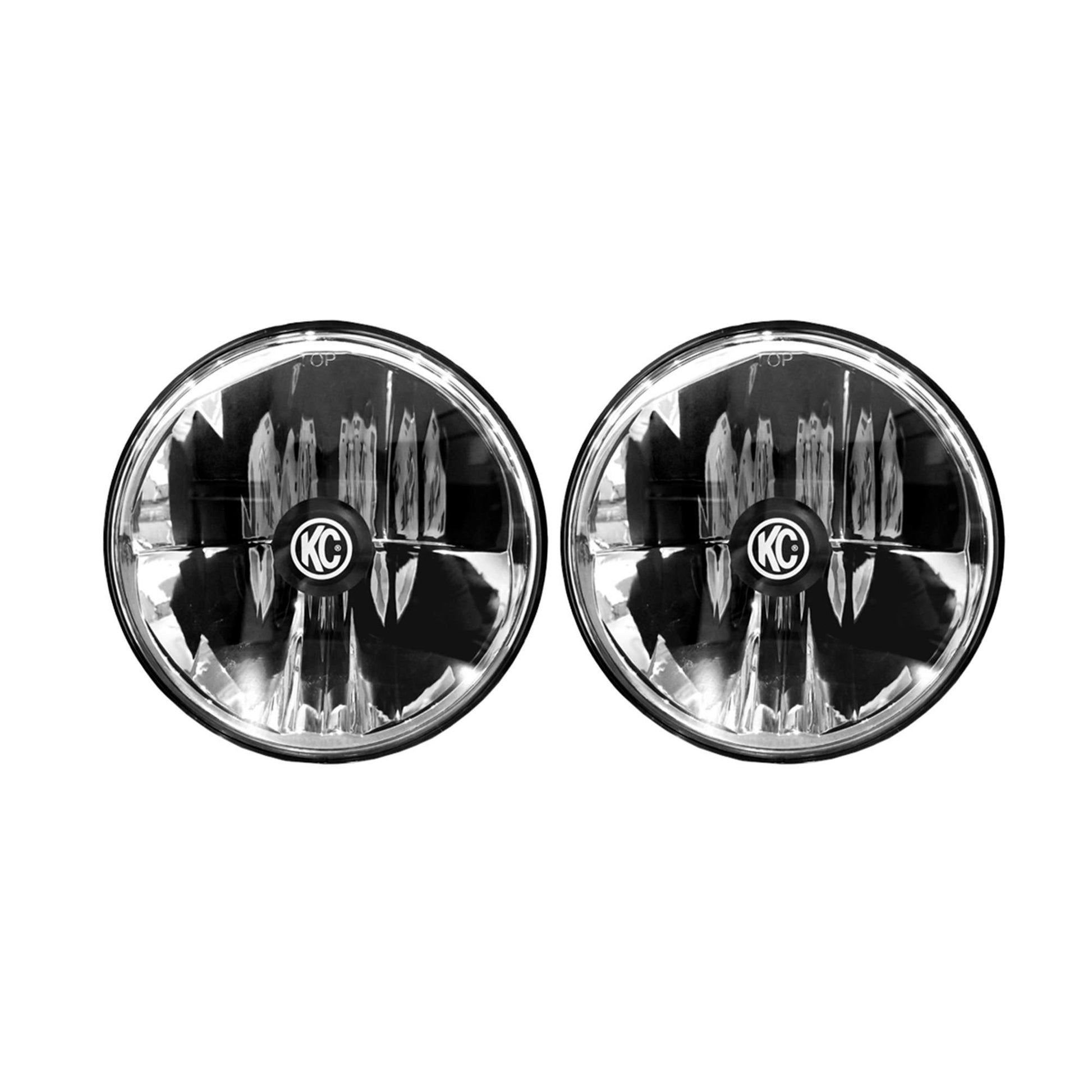 KC Headlights Gravity LED 7in 2-Light 1997-2006 Jeep Wrangler TJ by KC HiLiTES
