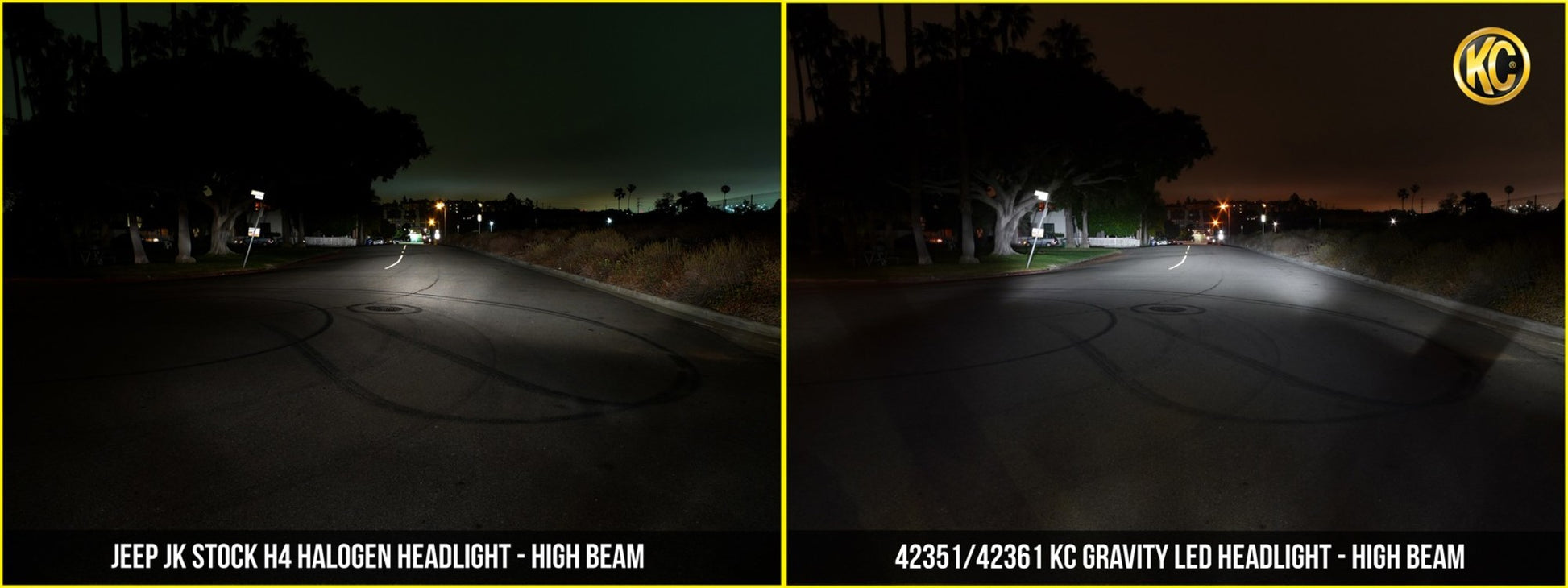 KC Headlights Gravity LED 7in 2-Light 1997-2006 Jeep Wrangler TJ by KC HiLiTES
