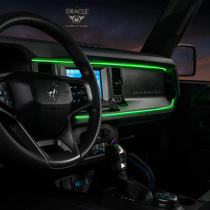 2021-2025 Ford Bronco Dynamic ColorSHIFT LED Dash Kit - USB Plug & Play Interior Lighting by ORACLE Lighting