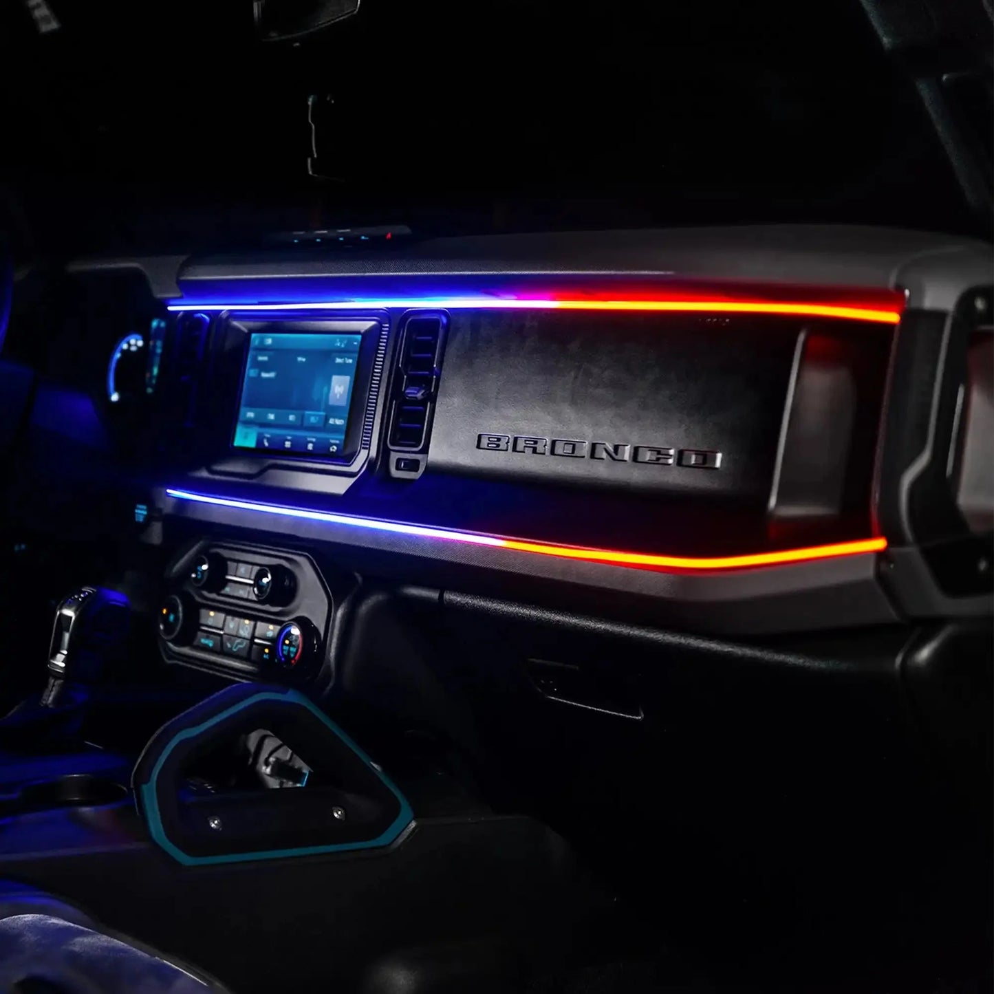 2021-2025 Ford Bronco Dynamic ColorSHIFT LED Dash Kit - USB Plug & Play Interior Lighting by ORACLE Lighting