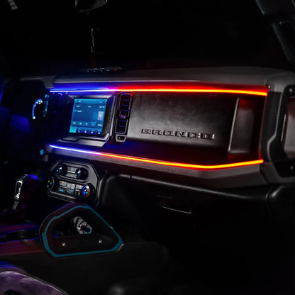 2021-2025 Ford Bronco Dynamic ColorSHIFT LED Dash Kit - USB Plug & Play Interior Lighting by ORACLE Lighting