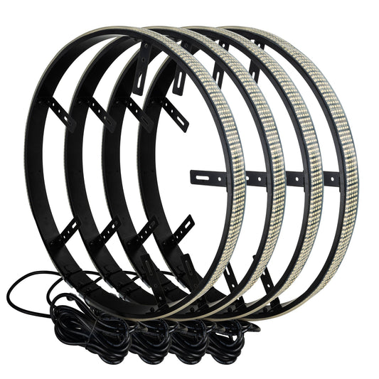 XTREME Illumination 5-Row LED Wheel Rings- WHITE - PRE-ORDER by ORACLE Lighting