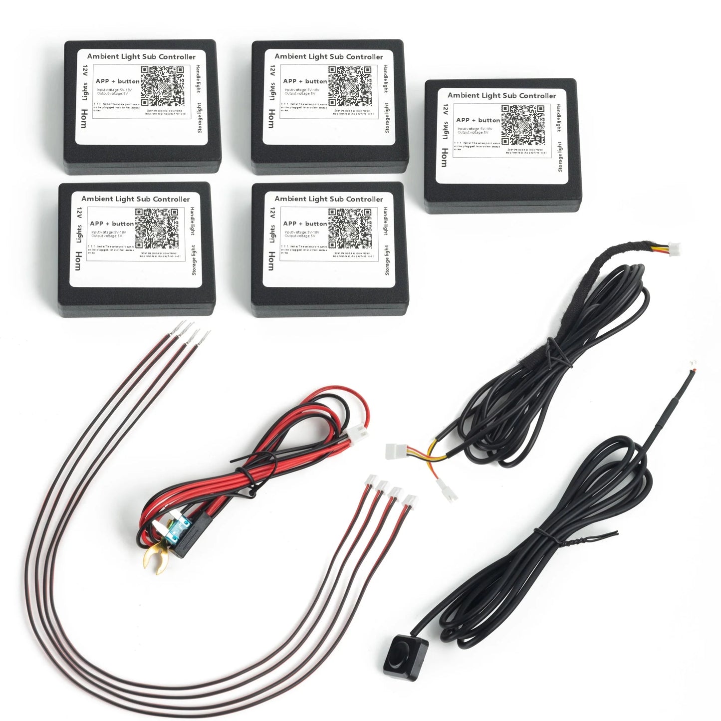 Dynamic ColorSHIFT 18-Piece Universal LED Interior Kit - Bluetooth Multi-Zone Lighting by ORACLE Lighting