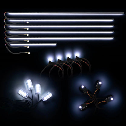 Dynamic ColorSHIFT 18-Piece Universal LED Interior Kit - Bluetooth Multi-Zone Lighting by ORACLE Lighting