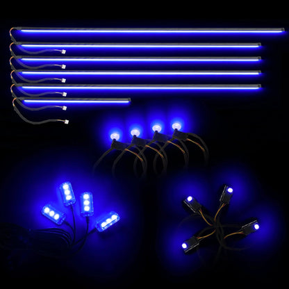 Dynamic ColorSHIFT 18-Piece Universal LED Interior Kit - Bluetooth Multi-Zone Lighting by ORACLE Lighting