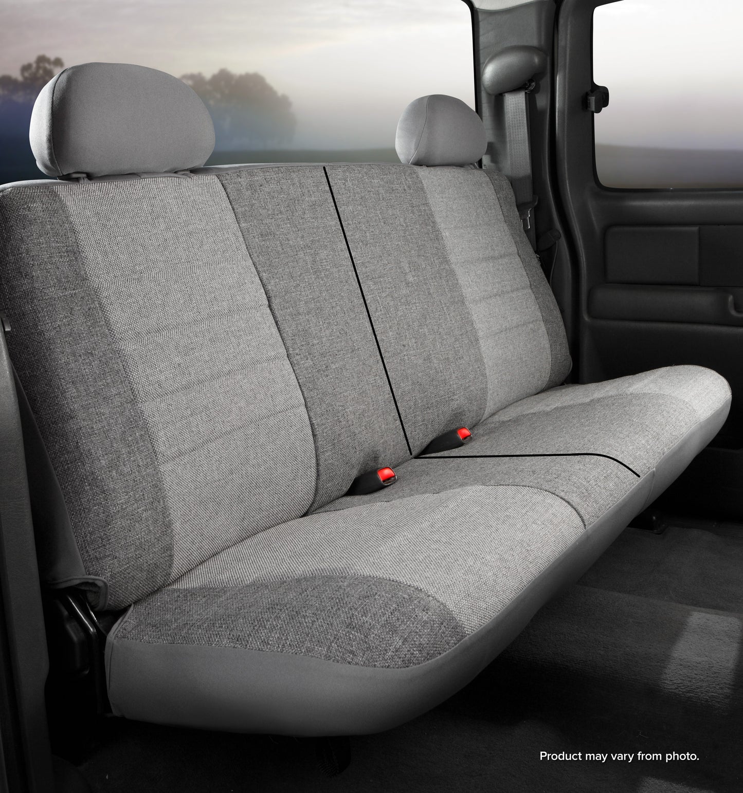 OE30 Series - Oe Tweed Custom Fit Rear Seat Cover- Gray by FIA