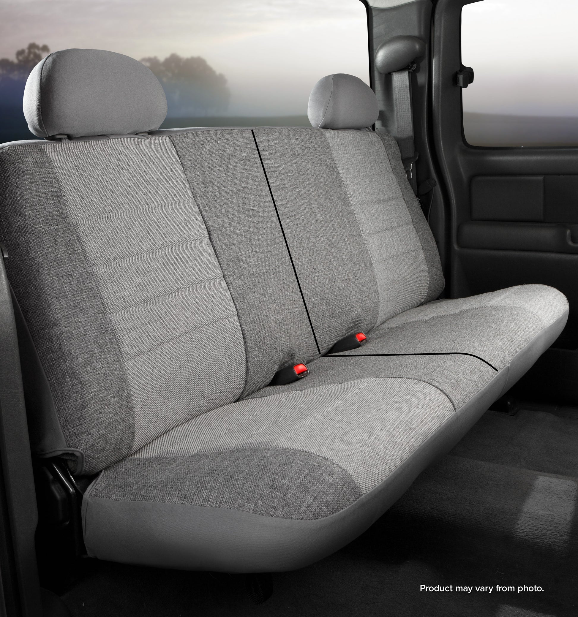 OE30 Series - Oe Tweed Custom Fit Rear Seat Cover- Gray by FIA