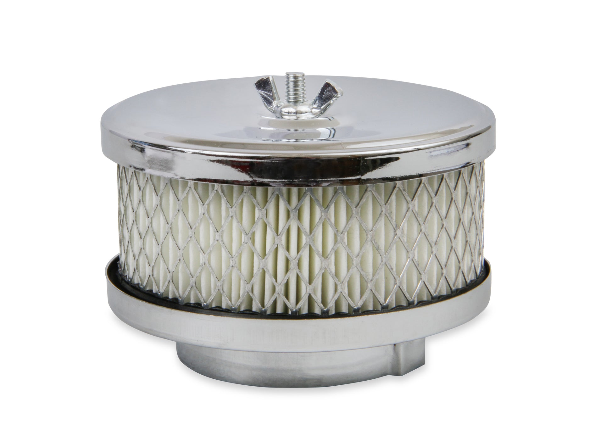 Mr. Gasket Air Cleaner - Deep Dish - 4 Inch x 2 Inch - Chrome by Mr Gasket