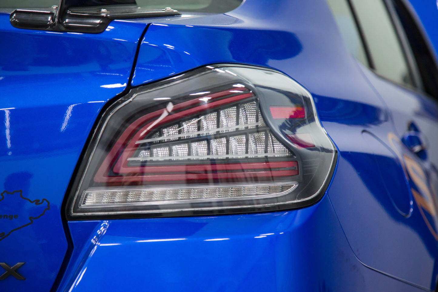 OLM Spec CR Tail Lights (Clear Lens, Black Base) - 2015-2021 Subaru WRX & STI by MYX Automotive