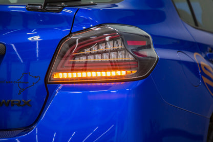OLM Spec CR Tail Lights (Clear Lens, Black Base) - 2015-2021 Subaru WRX & STI by MYX Automotive