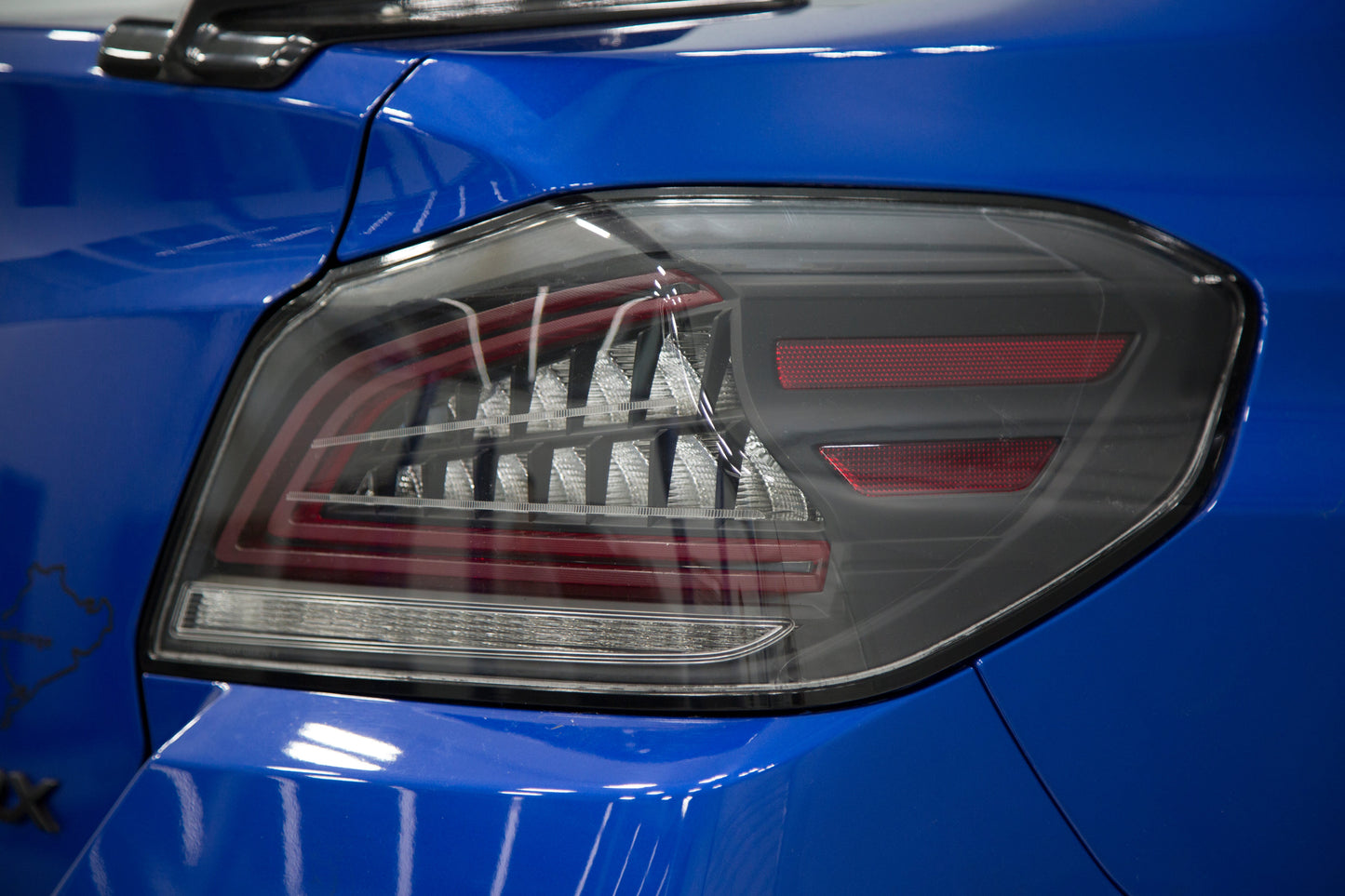 OLM Spec CR Tail Lights (Clear Lens, Black Base) - 2015-2021 Subaru WRX & STI by MYX Automotive