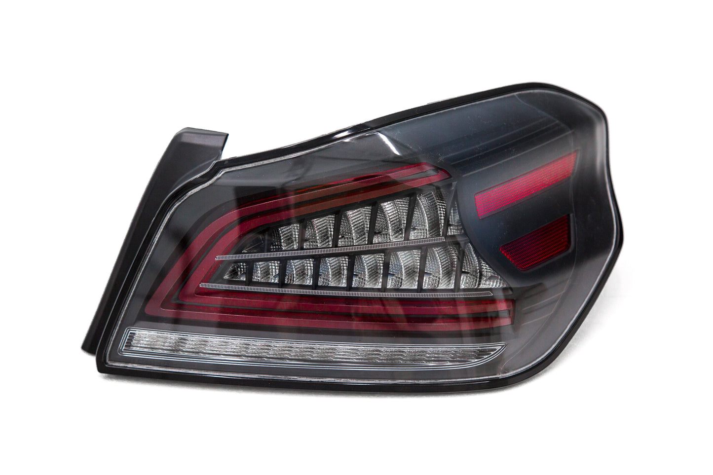 OLM Spec CR Tail Lights (Clear Lens, Black Base) - 2015-2021 Subaru WRX & STI by MYX Automotive