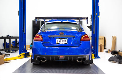 OLM Spec CR Tail Lights (Red Lens, Black Base) - 2015-2021 Subaru WRX & STI by MYX Automotive