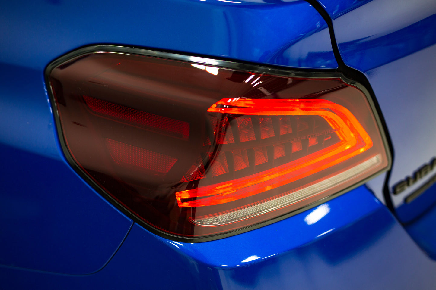 OLM Spec CR Tail Lights (Red Lens, Black Base) - 2015-2021 Subaru WRX & STI by MYX Automotive