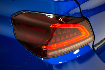 OLM Spec CR Tail Lights (Red Lens, Black Base) - 2015-2021 Subaru WRX & STI by MYX Automotive