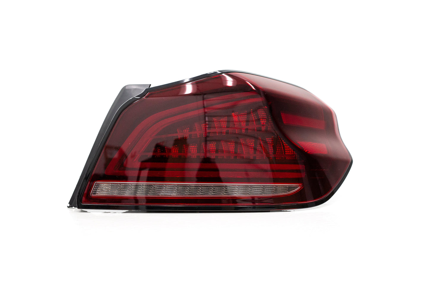 OLM Spec CR Tail Lights (Red Lens, Black Base) - 2015-2021 Subaru WRX & STI by MYX Automotive