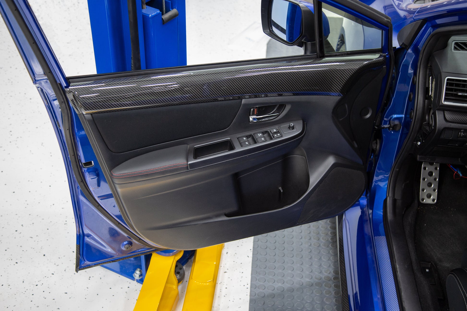 OLM LE Dry Carbon Front Door Trim Upper Panels - 2015-2021 WRX / STI by OLM