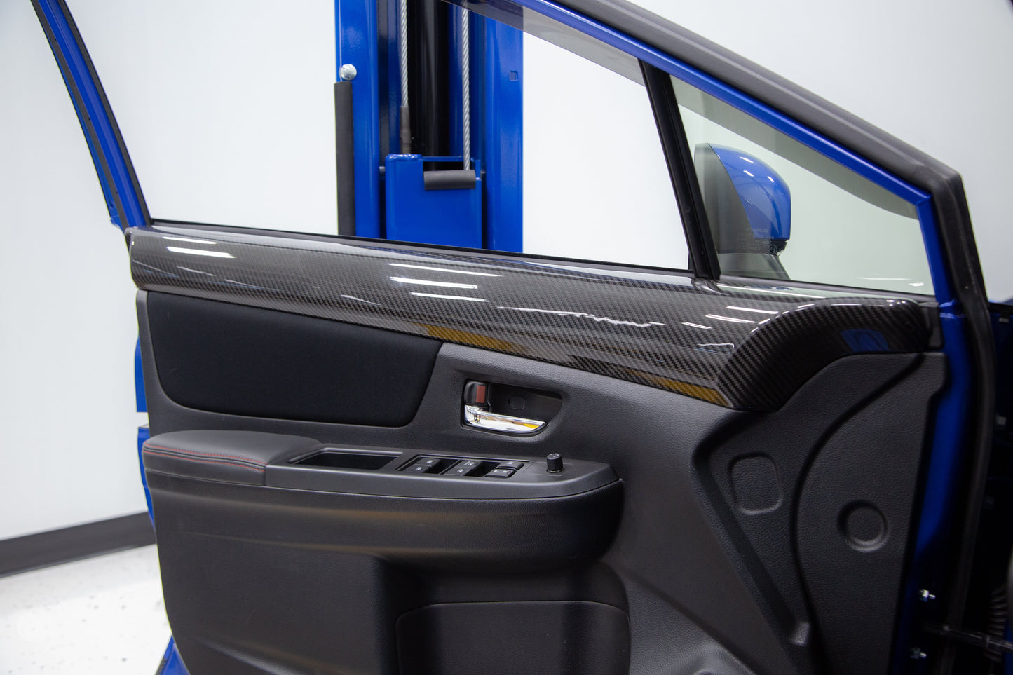 OLM LE Dry Carbon Front Door Trim Upper Panels - 2015-2021 WRX / STI by OLM