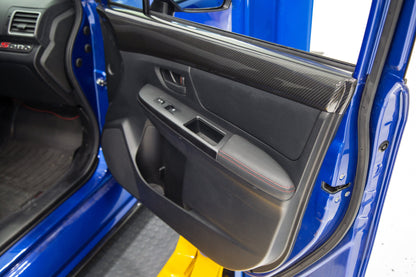 OLM LE Dry Carbon Front Door Trim Upper Panels - 2015-2021 WRX / STI by OLM