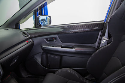 OLM LE Dry Carbon Front Door Trim Upper Panels - 2015-2021 WRX / STI by OLM