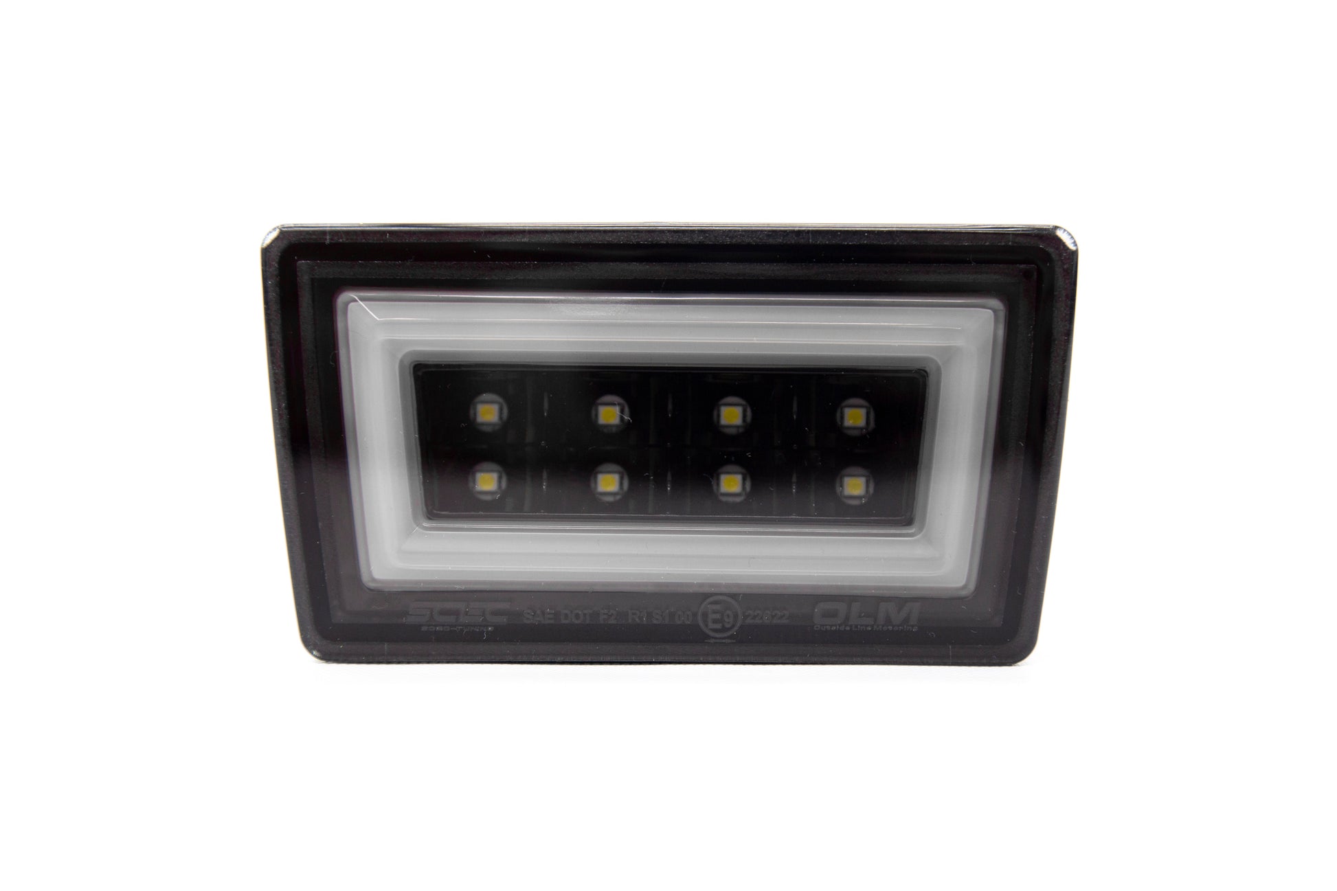 OLM NB+R F1 Rear Brake Light (Smoke Lens, Gloss Black Base, White Bar) - 15+ WRX / STI by OLM