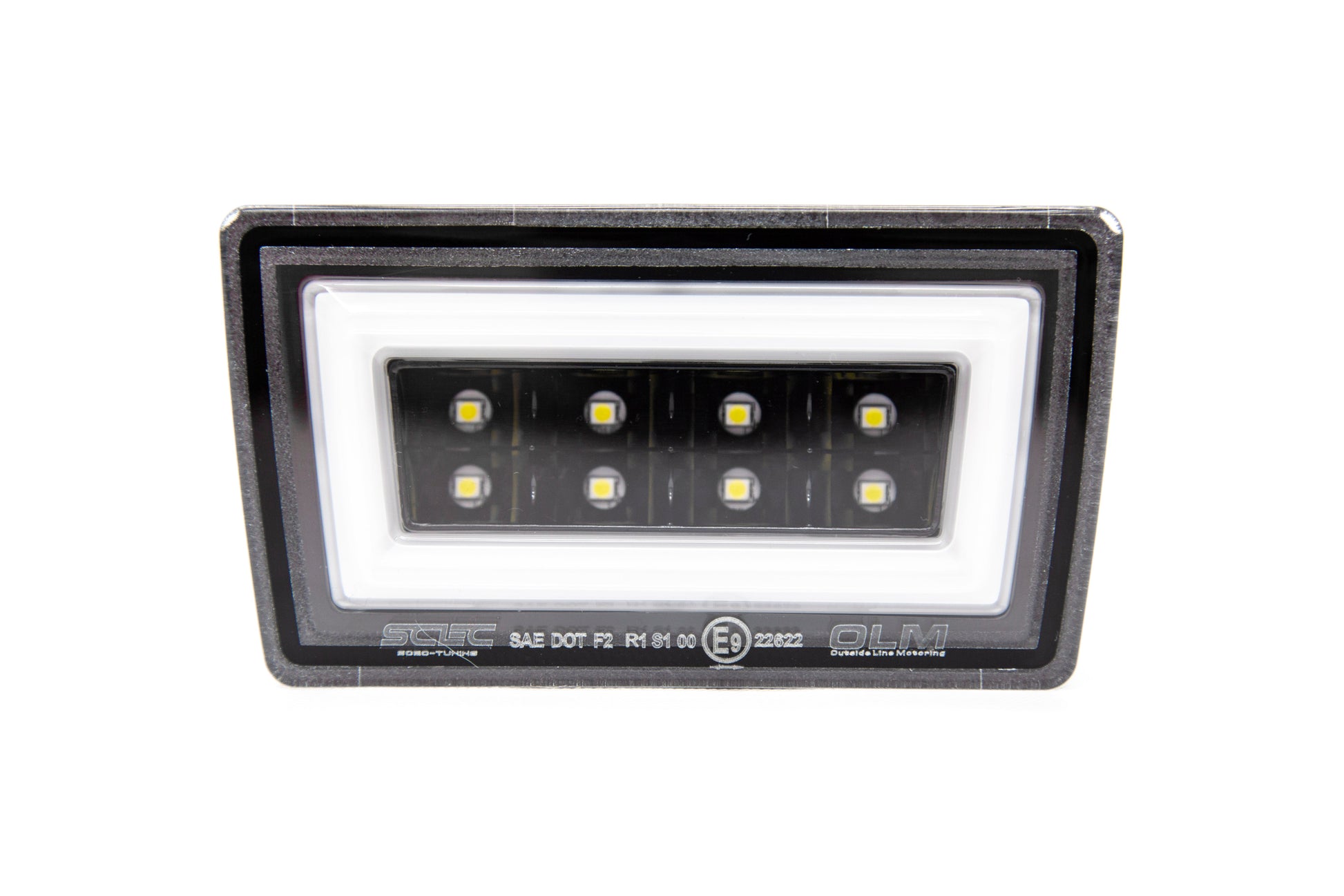 OLM NB+R F1 Rear Brake Light (Clear Lens, Gloss Black Base, White Bar) - 15+ WRX / STI by OLM