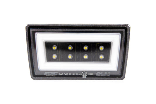 OLM NB+R F1 Rear Brake Light (Clear Lens, Gloss Black Base, White Bar) - 15+ WRX / STI by OLM