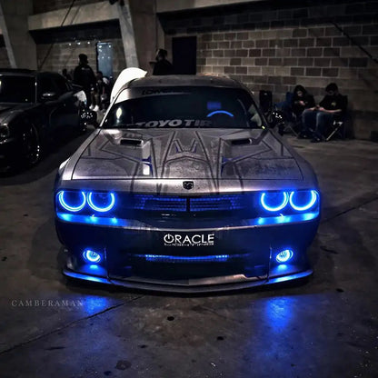 ORACLE Lighting 2008-2014 Dodge Challenger Dynamic ColorSHIFT Headlight Halo Kit - Surface Mount by ORACLE Lighting