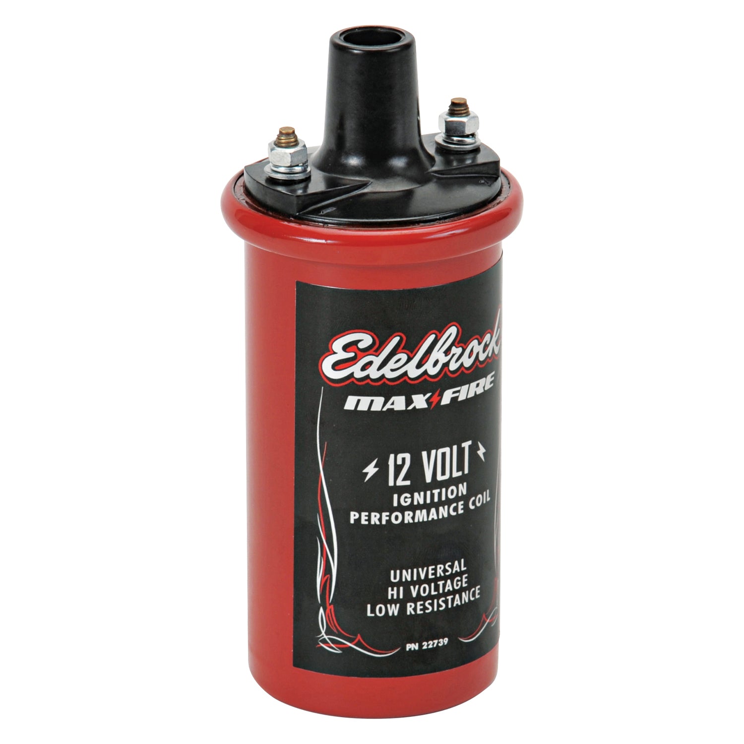 Universal 12V cannister-style w/ primary resistance 1.4 ohms & output of 42000V. by Edelbrock