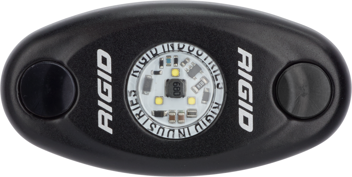 A-Series LED Light, High Power, Natural White, Black Housing, Single by RIGID Industries
