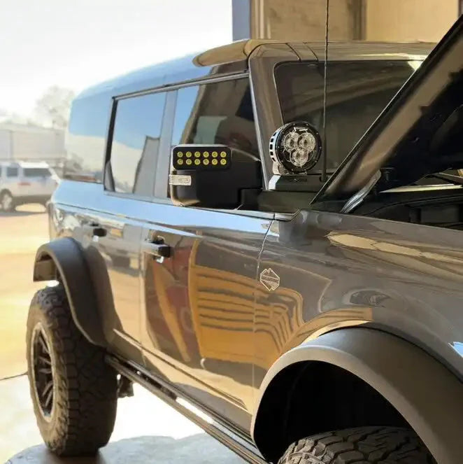 2021-2026 Ford Bronco LED Off-Road Side Mirrors - Peripheral Ditch Lights (2200+ Lumens) by ORACLE Lighting