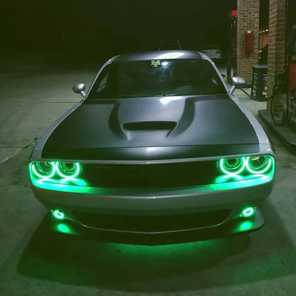 2015–23 Dodge Challenger Halo Lights — Standard Mount by ORACLE Lighting