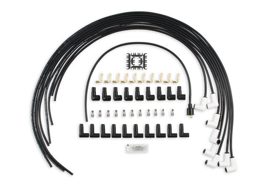 ACCEL 9001C, Spark Plug Wires, Pro Fit Ceramic, Spiral Core, 8mm, Black, Set by ACCEL