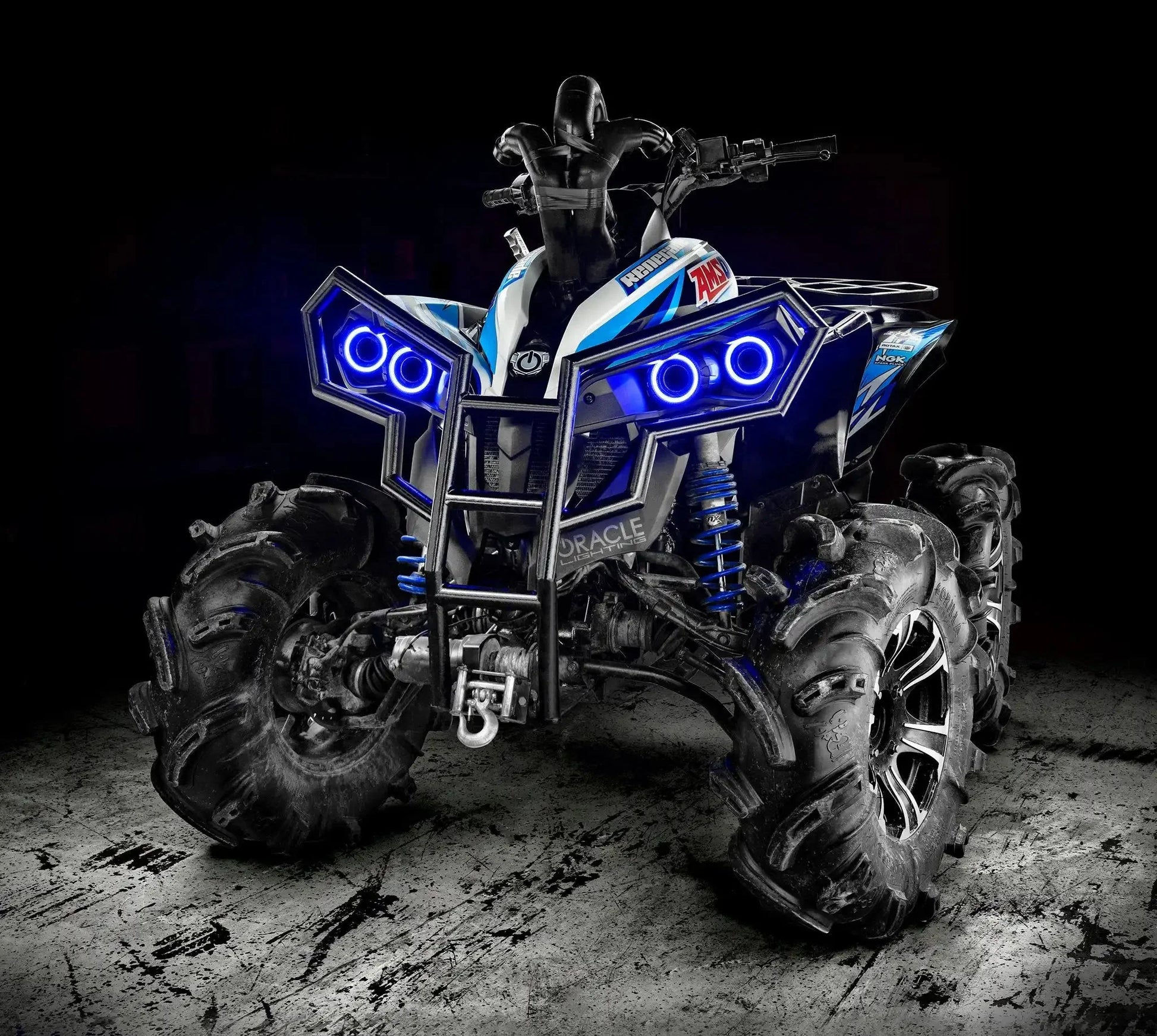 ORACLE Lighting 2007-2019 Can-Am Renegade LED Surface Mount Headlight Halo Kit by ORACLE Lighting