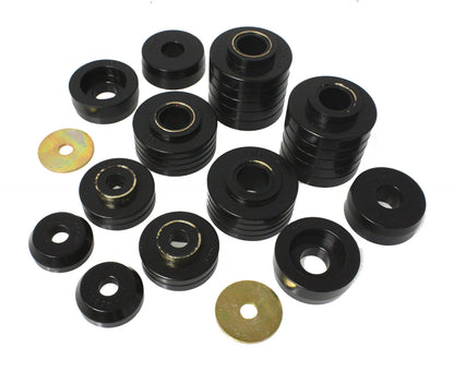Body Cab Mount Set; Black; Performance Polyurethane; by Energy Suspension