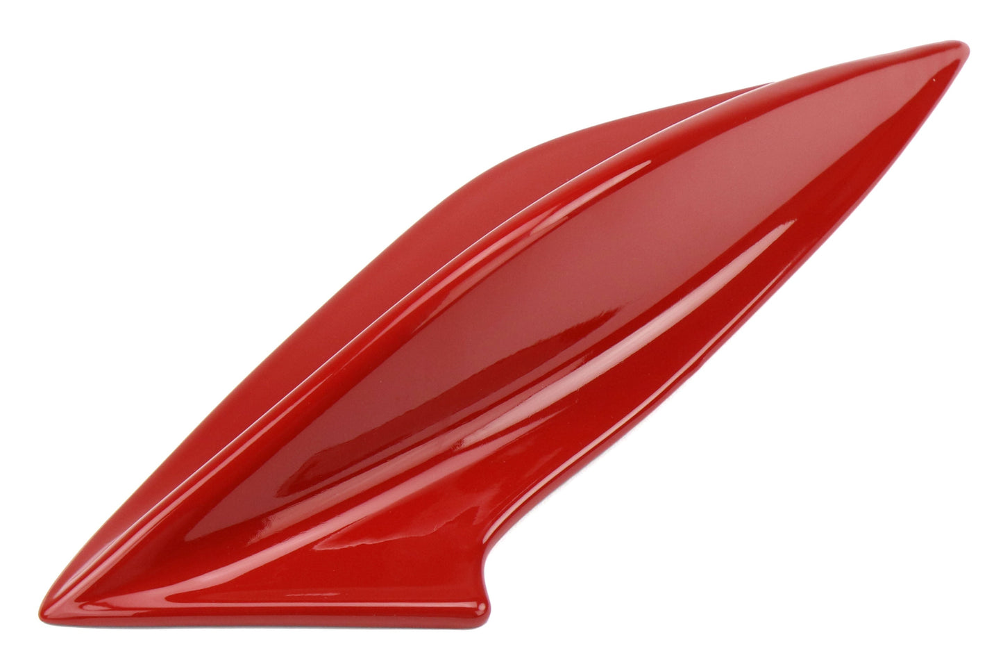OLM STI Spoiler Side Fins - Lightning Red / Firestorm Red - 2015-2021 Subaru WRX / STI by OLM