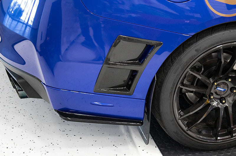 OLM Paint Matched/Gloss Black Rear Bumper Lip - World Rally Blue - 2015-2021 Subaru WRX / STI by OLM