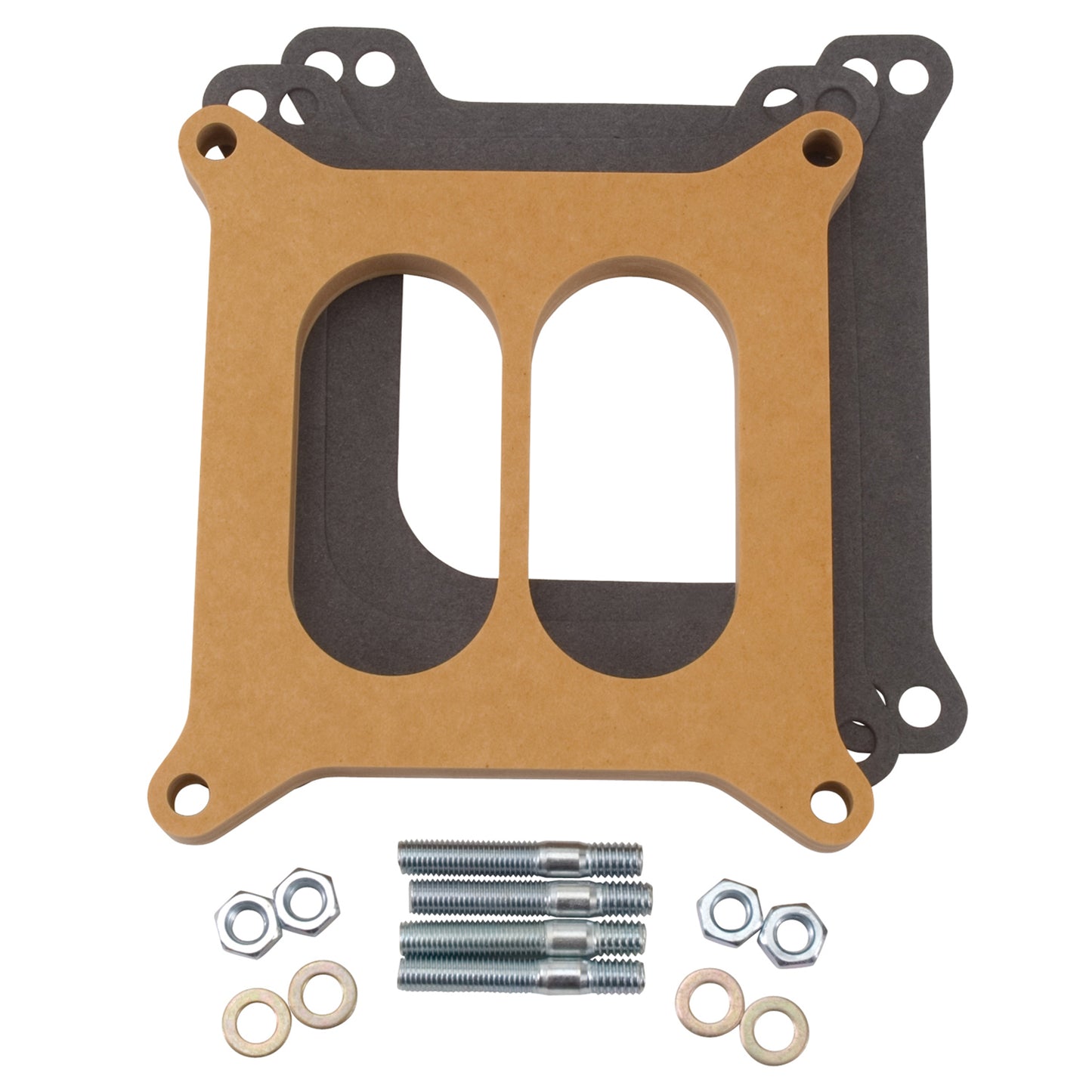 Edelbrock Carb Spacer 1/2-Inch Divided Wood Design by Edelbrock