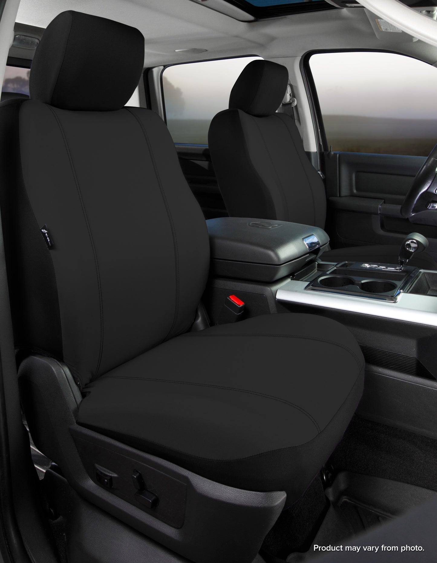 SP80 Series - Seat Protector Polyester Custom Fit Front Seat Cover - Black by FIA