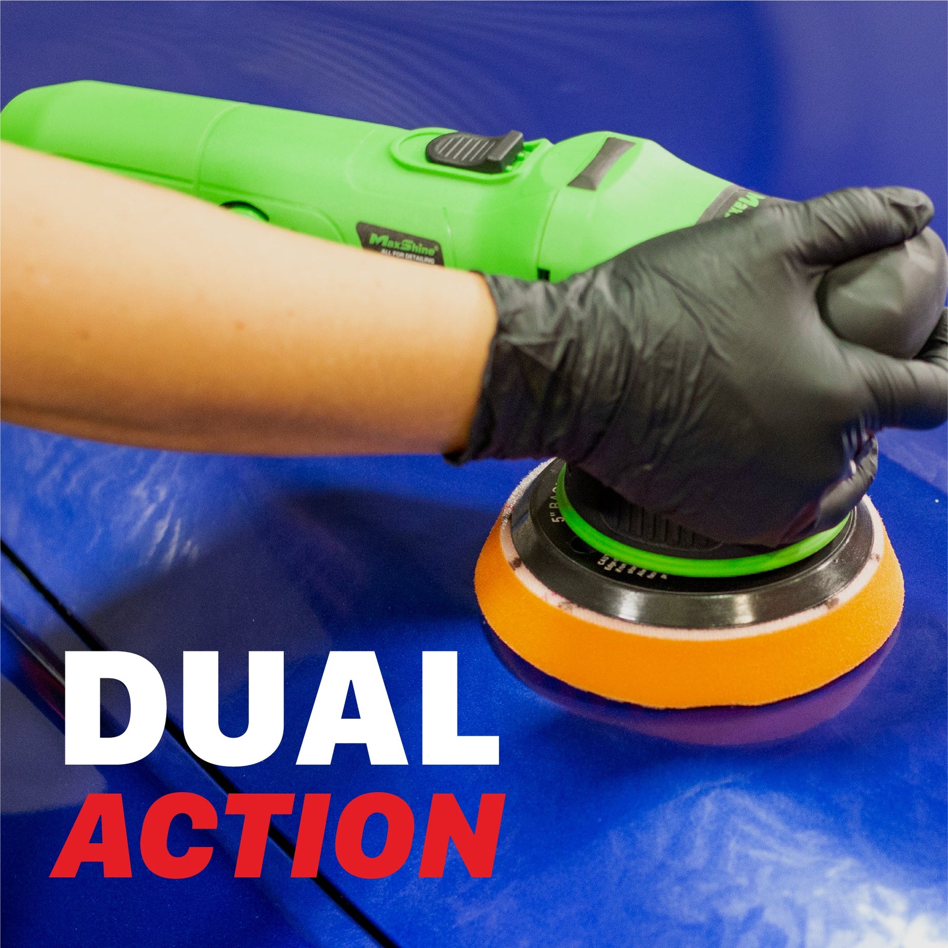 Dual Action Polisher For Car Detailing | M8S V2 - 5in Plate, 8mm Throw, 1000W by MaxshineUSA