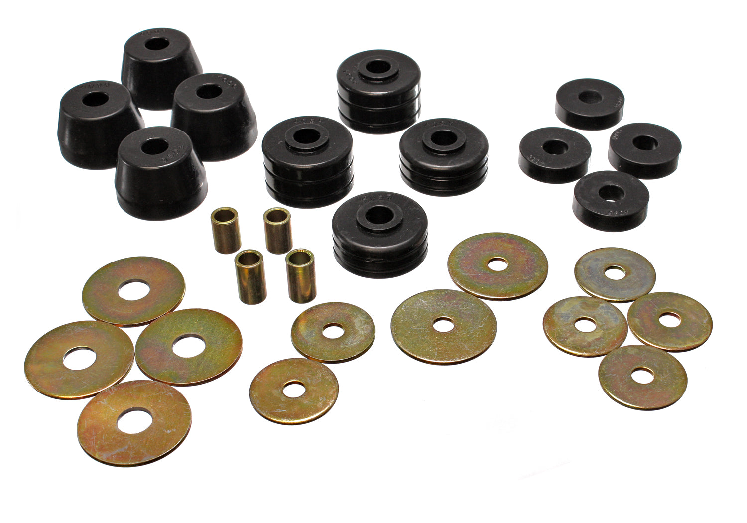Body Cab Mount Set; Black; Performance Polyurethane; by Energy Suspension