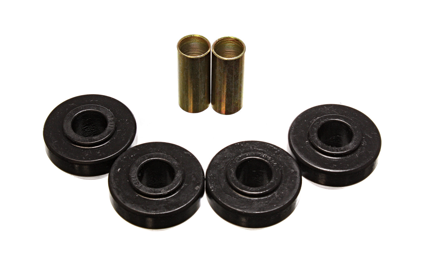 Strut Rod Bushing Set; Black; Front; Performance Polyurethane; by Energy Suspension
