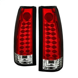 (Spyder) LED Tail Lights - Red Clear by Spyder Auto